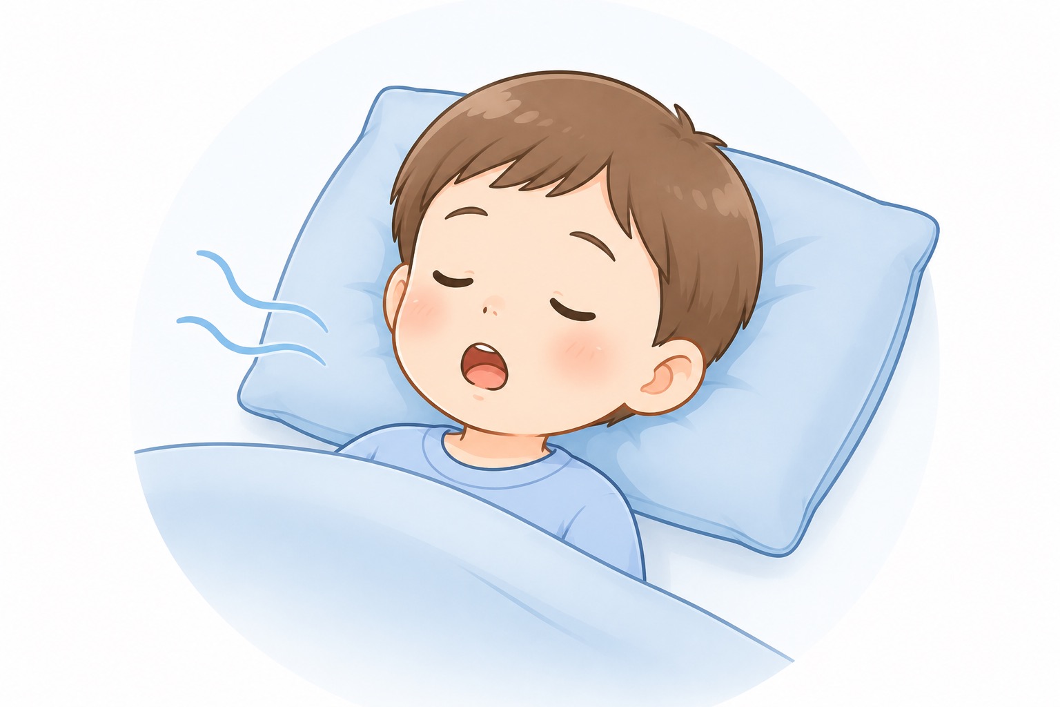 口呼吸をしているお子さま